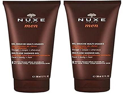 Nuxe Men Shower Gel for Face, Body and Hair 2 x 200 ml