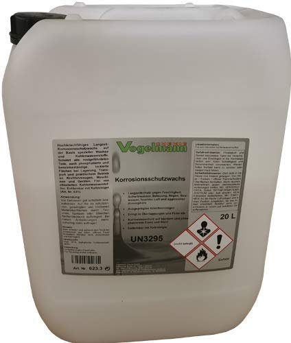 Vogelmann Chemie GmbH 20 l Korrosionsschutzwachs Rostschutz Konservierungswachs Korrosionsschutz