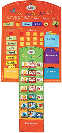 LUDI - S2004 - Calendrier Tissu Orange