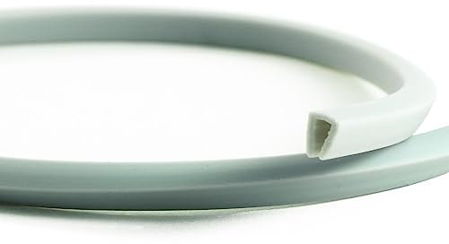 EUTRAS [20m] KSO4006 Protection de bord gris 2,0 mm – Protège et désamorce les bords – Pour tôles et portes de voiture – Top pour les courbes et les courbures – Top qualité fabriqué en Allemagne