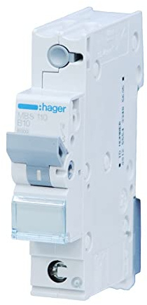 Hager MBS110 disjoncteur 1pôle 6kA B-10A 1M QC
