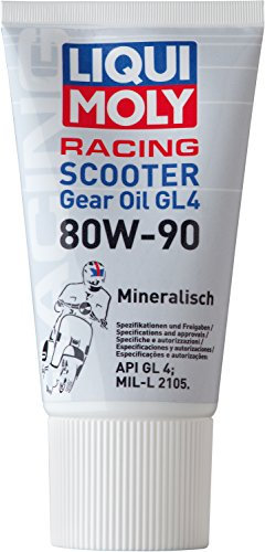 LIQUI MOLY Motorbike Gear Oil (GL4) 80W-90 Scooter | 150 ml | Motorrad Getriebeöl | Art.-Nr.: 1680, Silber