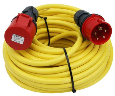 CEE Starkstromkabel 10m 400V / 16A CEE-Verlängerung Verlängerungskabel K35-N07V3V3-F 5x1,5mm² IP44
