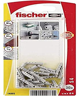 fischer - Chevilles à expansion S 4 / Blister de 30