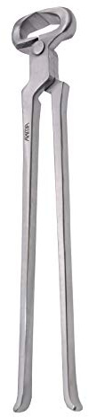 Reitsport Amesbichler AMKA Pince à sabot en acier inoxydable Longueur totale 39 cm