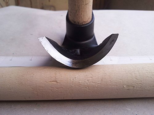 Dechsel mit geschwungener Schale für Holzschnitzerei, Holzarbeiten, kleine Biegung, Stahl 4150.