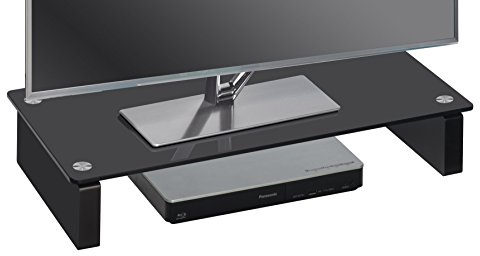 Maja MÃbel Möbel 1606 TV-Board Schwarzglas, Abmessungen (BxHxT): 60 x 12,20 x 27,60 cm, Glas, 60 x 27,60 x 12,20 cm