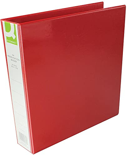 Q-Connect A4 40mm Presentation 4d-Ring Binder - Red