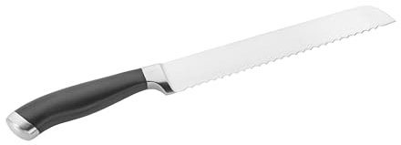 Pinti Inox coltello per pane Professional, Acciaio Inossidabile,manico Nero, Lunghezza lama seghettata 20 cm