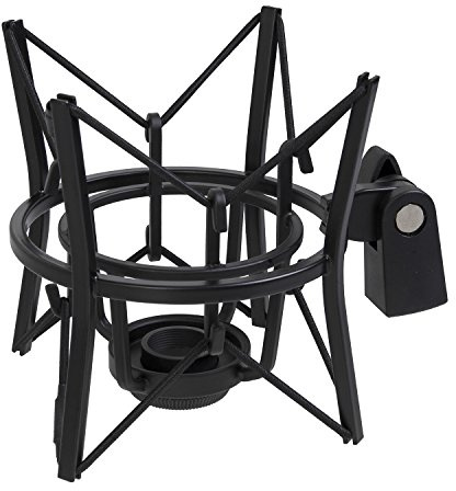 LyxPro MKS1-B Condenser Spider Microphone Shockmount, Anti Vibration and Isolation - Black
