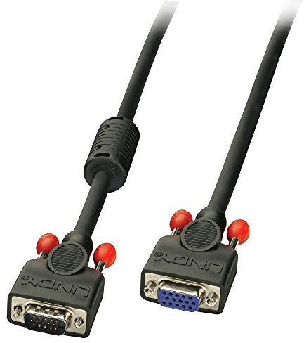LINDY 36394 VGA Kabel M/F, schwarz 3m