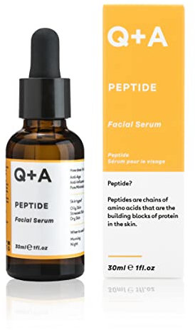 Q+A Sérum facial de péptido, un potente suero facial antienvejecimiento para revitalizar tu piel. 30 ml