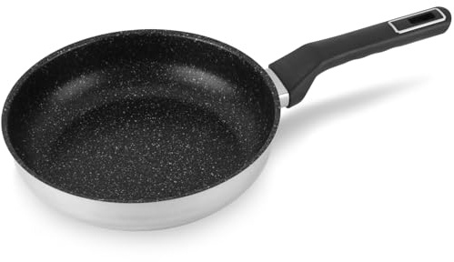 ALZA Classic - Sartén (28 cm) Acero Inoxidable, Antiadherente Tricapa, Inducción, Lavavajillas