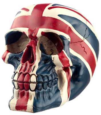 Puckator SK205 Crâne Décoratif Design Drapeau Grande Bretagne Bleu/Blanc/Rouge