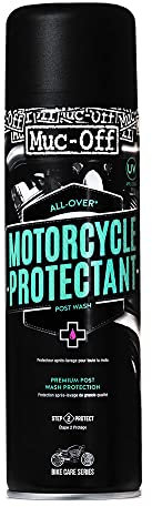Muc-Off Motorcycle Protectant, 500ml - Motorcycle Protection Spray for On and Off-Road Motorbikes - Post-Wash Bike Protector and Anti-Corrosion Spray, black