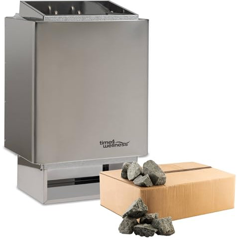 time4wellness EOS Saunaofen 34A 6 kW CRS Edelstahl incl. Saunasteine Edition