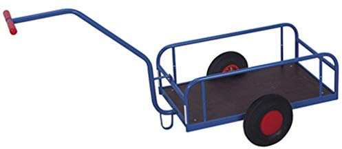 Handwagen ohne Bordwand RAL5010 Enzianblau Handkarre Zweiradwagen
