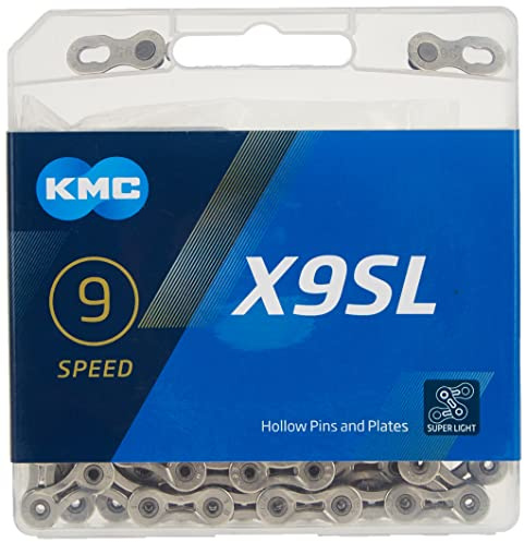 KMC X9 9-Speed X-Series Superlight, High-Performance Bicycle Chain, Silver