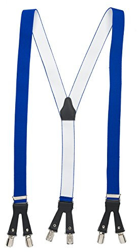 shenky - 6 klämmor remmar - sexigt - läder, King Blue, Taille de 1,60 À 1,95 M