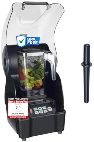 OmniBlend V Mixeur haute performance avec protection contre le bruit I Mixeur à smoothie avec récipient sans BPA et système à 6 lames en acier inoxydable I Idéal pour les smoothies I Blender avec