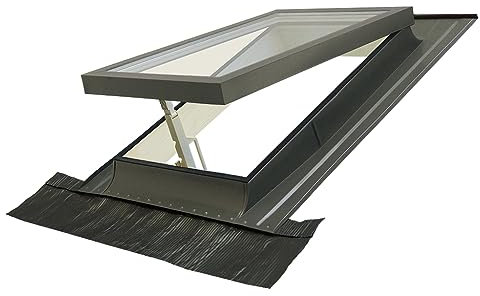 Lucernario, Finestra per tetto CLASSIC VASISTAS | Doppio vetro | Accesso al tetto | Made in Italy (45x55 Base x Altezza)