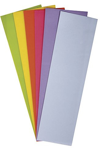 Rayher 31494000 utsmyckat vax, vårtoner, set 6 dekorativa vaxplattor, 20 x 6,5 cm, vax för att dekorera ljus, ljusvax, vaxfolie