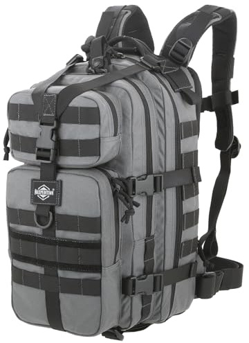 MAXPEDITION Falcon-II Backpack (Wolf Gray) 23L Tactical Backpack, Survival Pack, Bug Out Bag, MOLLE Compatible Go Bag Optimized for EDC & Military, 0513W