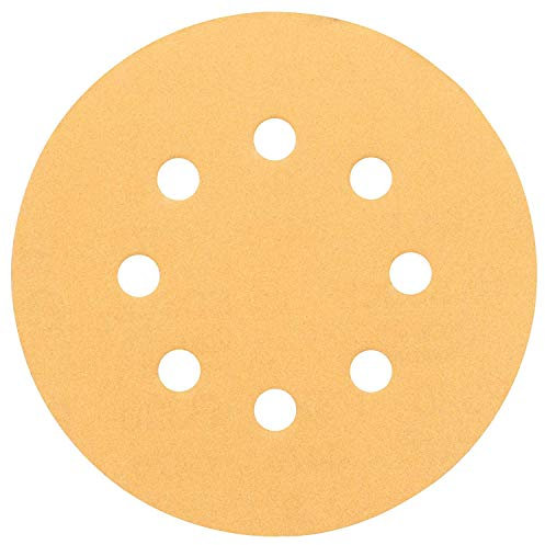 Bosch Professional Schleifblatt für Exzenterschleifer Holz und Farbe (50 Stück, Ø 125 mm, Körnung 320, C470), Blau