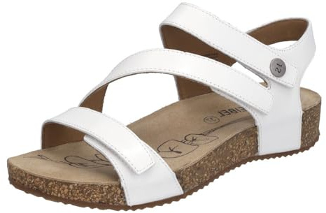 Josef Seibel Women's Tonga 25 Sandals, White, 37