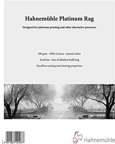 Hahnemühle Platinum Rag 20,3 x 25,4 cm 25 feuilles pour platine et les Processus de Alternative