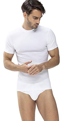 Mey Tagwäsche Serie Noblesse Herren Shirts 1/2 Arm Weiss L(6)