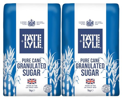 Tate & Lyle Fairtrade Granulated Pure Cane Sugar (1Kg) - Pack of 2