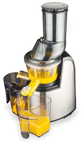 MACOM Estrattore di Succo a Freddo / Slow Juicer a Lenta Rotazione, Bocca Larga 75 mm per Frutta e Verdura, Facile da Pulire, Motore Silenzioso 150W, Just Kitchen 859 Perfect Juice