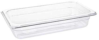 Vogue 1/3 Gastronorm Container 65mm 2.5 Litre Clear Catering Food Storage Pan