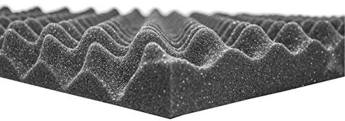 Noppenschaum anthrazit Platte 200 x 100 x 4cm zur Schalldämmung und Akustik Optimierung