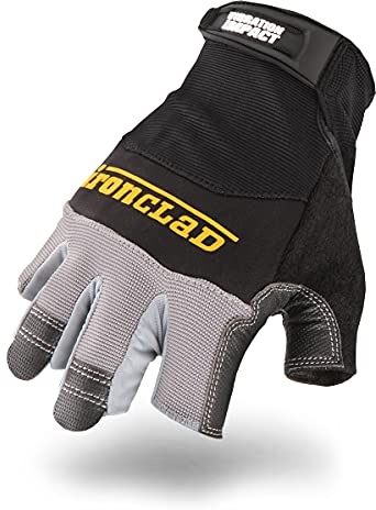 Ironclad MFI2-03-M Mach 5 Impact Glove, Medium , Black