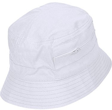 Harrys-Collection Damen Herren Fischerhut Stoff 6 Farben bis Größe 63, Kopfgröße:63, Farben:Weiss