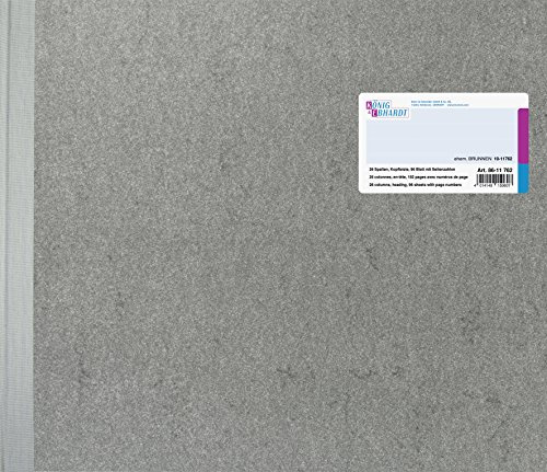 König & Ebhardt 8611762 Geschäftsbuch / Spaltenbuch (Überformat 35,3 x 29,7cm mit Kopfleiste, 26 Spalten, 32 Zeilen, 80g/m², 96 Blatt, Fadenheftung mit Seitenzahl)