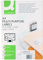 Q-Connect Etiketten Selbstklebend / 210 x 297 mm / 100 Blatt A4 / Weiß/Adressaufkleber Bedruckbar Adressetiketten Aufkleber Universal Klebeetiketten Haushaltsetiketten