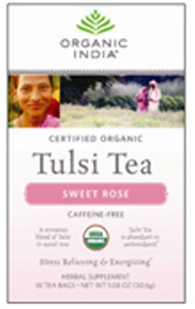 Organic India Tulsi Tea Sweet Rose - 18 Tea Bags