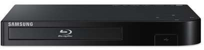 Samsung BD-F5700 Blu-ray DVD Disc Player with Built-in Wi-Fi Internet Connection, 1080p and Full HD Upconversion, Plays Blu-ray Discs, DVDs and CDs, Plus High Speed HDMI Cable (Renewed)