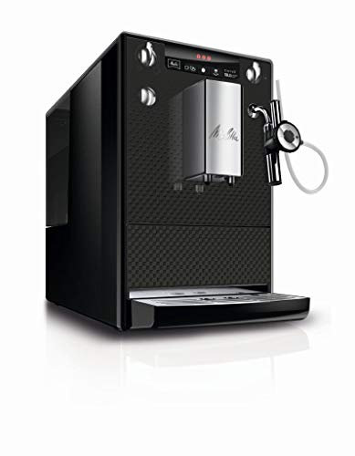 Melitta SOLO & Perfect Milk E957-305, Fully Automatic Bean to Cup Coffee Machine, Automatic Cappuccino Maker, Moulded Black