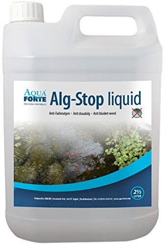 AquaForte Anti-Fadenalgenvernichter Alg-Stop, 2,5 Liter, auch für Koi- und Schwimmteiche geeignet! Auch in Pulverform erhältlich!, weiß