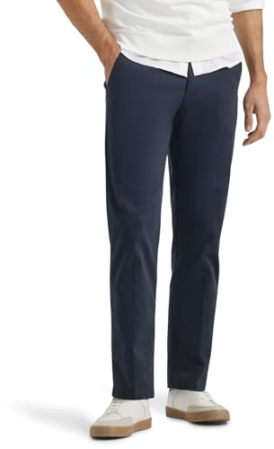 Lee herr Byxor Flat Front Straight Xm