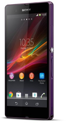 Sony Xperia Z Smartphone (12,7 cm (5 Zoll) Touchscreen, Quad-Core, 1,5GHz, 2GB RAM, 16GB HDD, 13 Megapixel Kamera, Android 4.1) violett