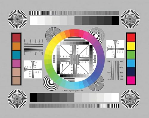 DGK Farbe Tools Chrome SD 20,3 x 27,9 cm professionelles Objektiv-Testdiagramm – Set mit 3 Diagrammen: Normal, HD-Beschichtung, für ALLE Kameras und Videosysteme