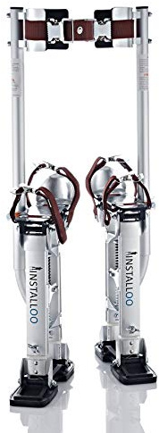 Trampoli Installoo Consumer-Line per costruzioni a secco, portata fino a 105 kg - trampoli per agricoltori e pittori - 4 molle, regolazione dell'altezza nell'intervallo 60-100 cm - misura XL