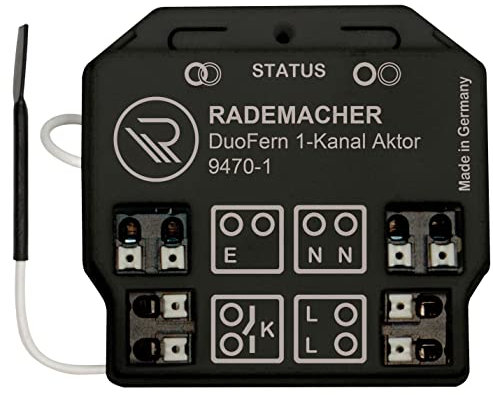 Rademacher DuoFern Universal-Aktor 1-Kanal 9470-1 - Funkfähiger Unterputz-Aktor Für Licht Und Elektrische Verbraucher (HOMEPILOT Nachfolgemodell Verfügbar)