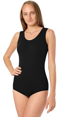 Merry Style Damen Body Ärmellos BD901 (Schwarz, L)