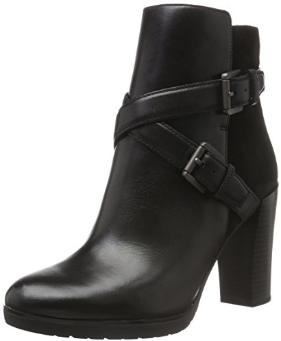 Geox D RAPHAL A, Botines Mujer, Schwarz (BLACKC9999), 35